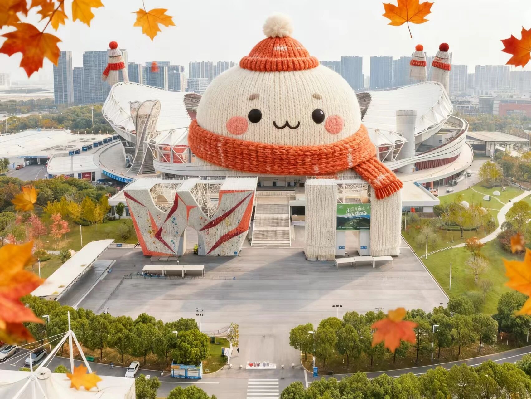 【综合资讯】九游体育场馆群变装拍立得新鲜出炉！有一种暖叫九游体育怕你冷