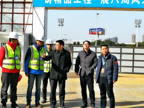 胡亚波调研九游体育军运会场馆建设(图1)