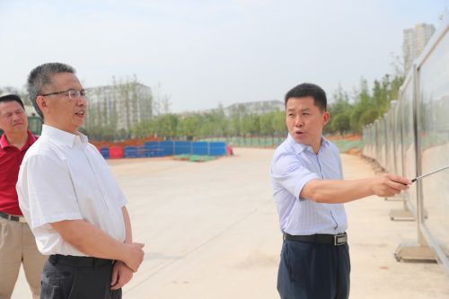 彭绪宁来九游体育调研军运会建设(图2)