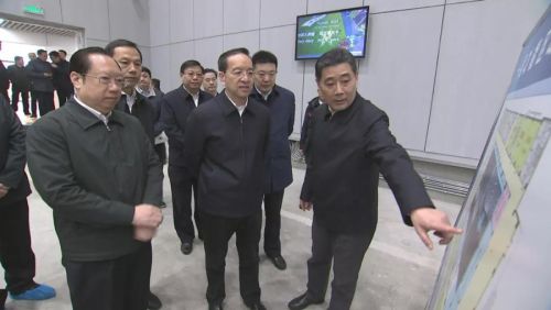 蒋超良王晓东到九游体育调研(图1)