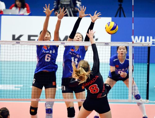 军运会中国女排3-0加拿大(图3)